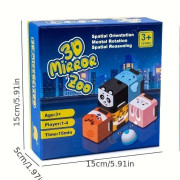 بازی چوبی فکری باغ وحش آیینه ای سه بعدی- آیتم کالا:Ma-47