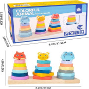 پازل ستون های حیوانات رنگارنگ- آیتم کالا:R-14